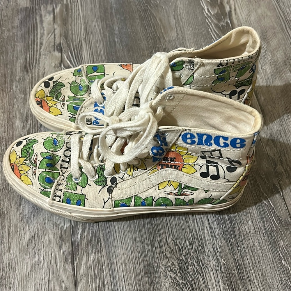 VANS Sk8-Hi top Tapered Eco Theory Sneakers Tennis Shoes Hemp M 5.5 W 7